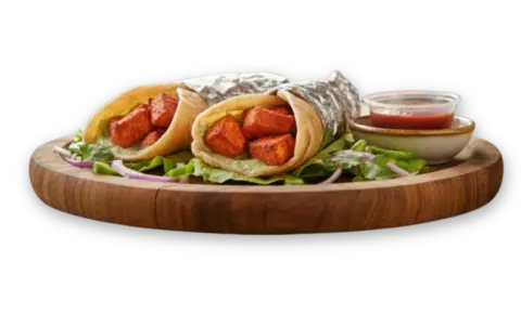 Paneer Tikka Kabob Rolls